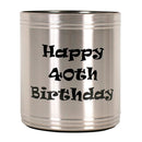Coyote Stainless Steel Birthday Stubby Cooler