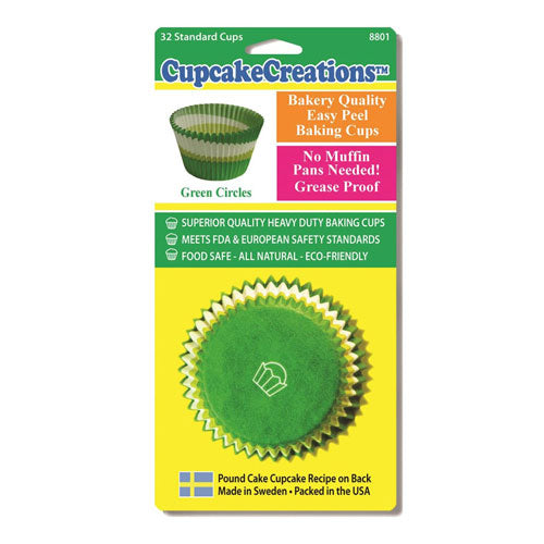 Standard Circle Cupcake Cups (Green)