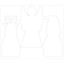 Cardboard Standing Christmas Characters 12pk