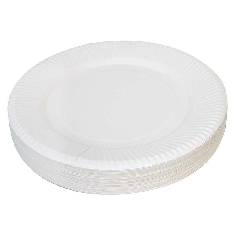 Creative School Supply Paper Plate 50pcs (White)