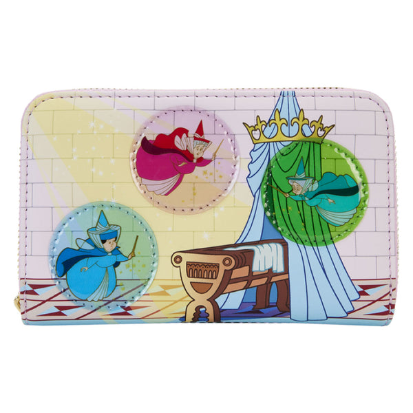 Sleeping Beauty Three Good Fairies  Zip Around Wallet