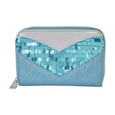 Frozen Elsa Glitter Sequin Zip Around Wallet
