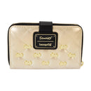 Hello Kitty 50th Anniversary Metallic Gold Zip Around Wallet