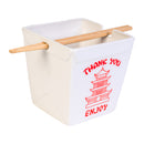 Ceramic Noodle Bowl with Bamboo Chopsticks
