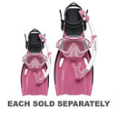 Horizon Junior Dry Silicone Mask, Snorkel & Fin Set (Pink)