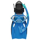 Dolphin Junior Silitex Mask, Snorkel & Fin Set (Blue)
