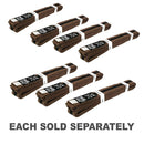 Yamasaki Coloured Martial Arts Belts with Black Stripe (Brown)