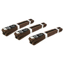 Yamasaki Coloured Martial Arts Belts with Black Stripe (Brown)
