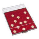 Leuchtturm 20 Round-Spaced Coin Drawer (Smoke/Red)