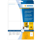 Herma Transparent Crystal-Clear Labels A4 25pc