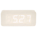 Large LED Wood Cuboid Table Clock