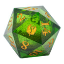 Leaf Green Liquid Core d20 Dice Set