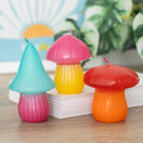 Mushroom Unscented Shaped Candles (Set of 3)