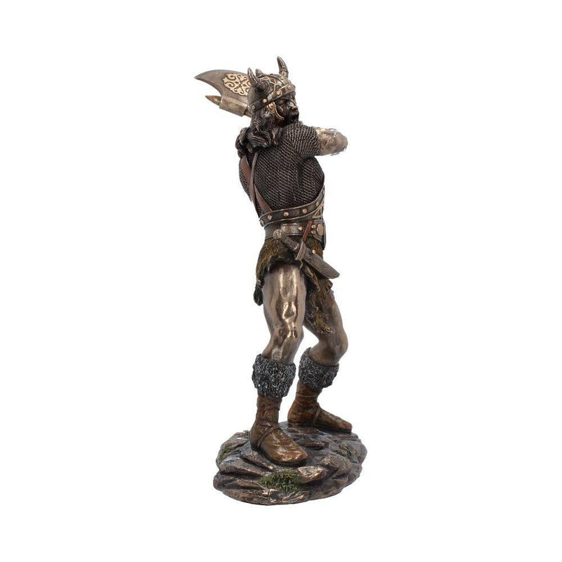 Berserker Bronze Viking Medium Warrior Figurine with Axe