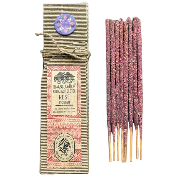 Rose Resin on Stick Incense Shamanic Wisdom