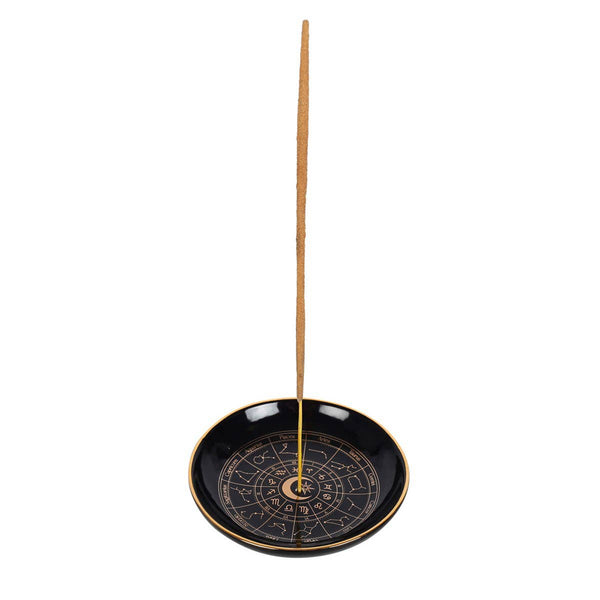 Astrology Wheel Ceramic Incense Dish