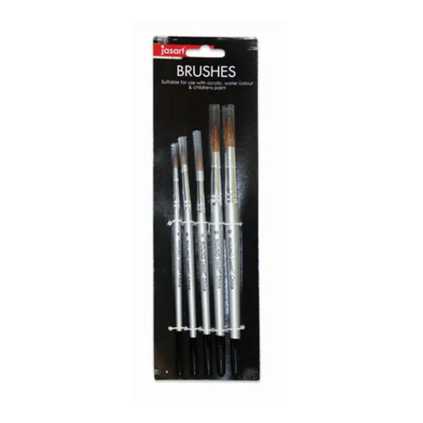 Jasart Taklon Flat Brush Set 5pcs (Gold)