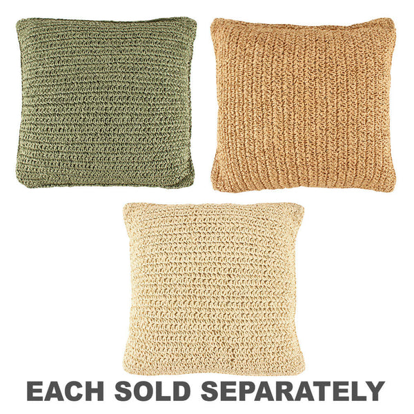 Abbey Straw-Blend Cushion 48cm