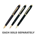 Townsend 23CT Gold Plated Black Lacquer Pen