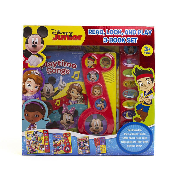 Disney Junior Read, Look And Play 3-Book Set