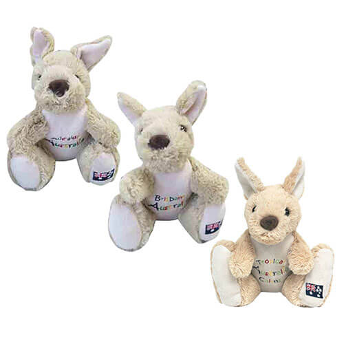 20cm Kangaroo Plush w/ Embroidery