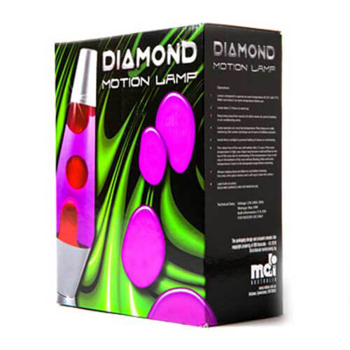 Silver-Red-Yellow Diamond Motion Lamp