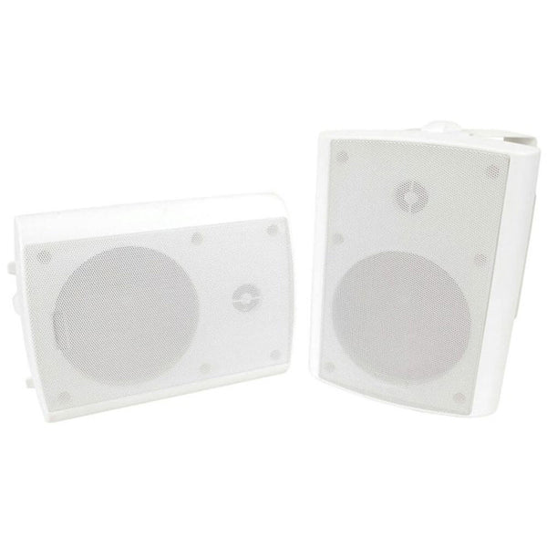 4" Indoor Outdoor 2-way Adjustable Speaker w/ Mount (White)