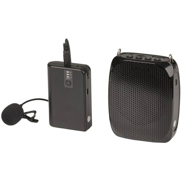 Wireless UHF Clip Lapel Microphone Receiver & Speaker System