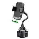 Powertech Wireless Charging Car Cup Charger with Phone Mount