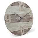 Round Timber Panel Wall Clock (60x60x2.5cm)
