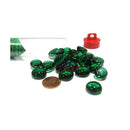 Gaming Stones Crystal Dark Green Stone 4" Tube