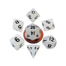 MDG Mini Glow Poly Dice Set (with Black No.)