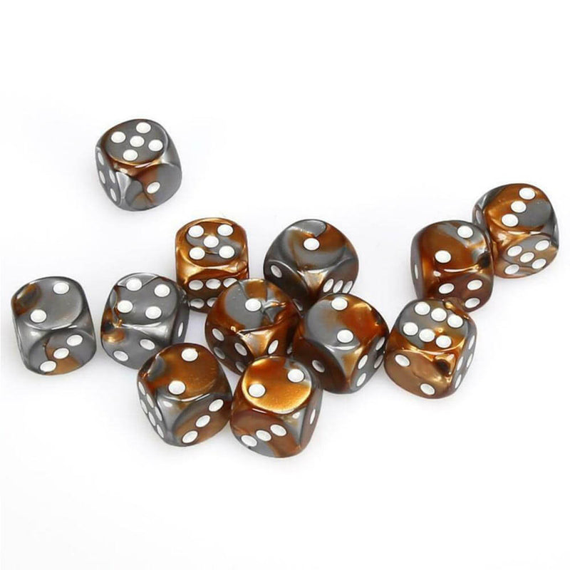 D6 Dice Gemini 16mm (12 Dice)