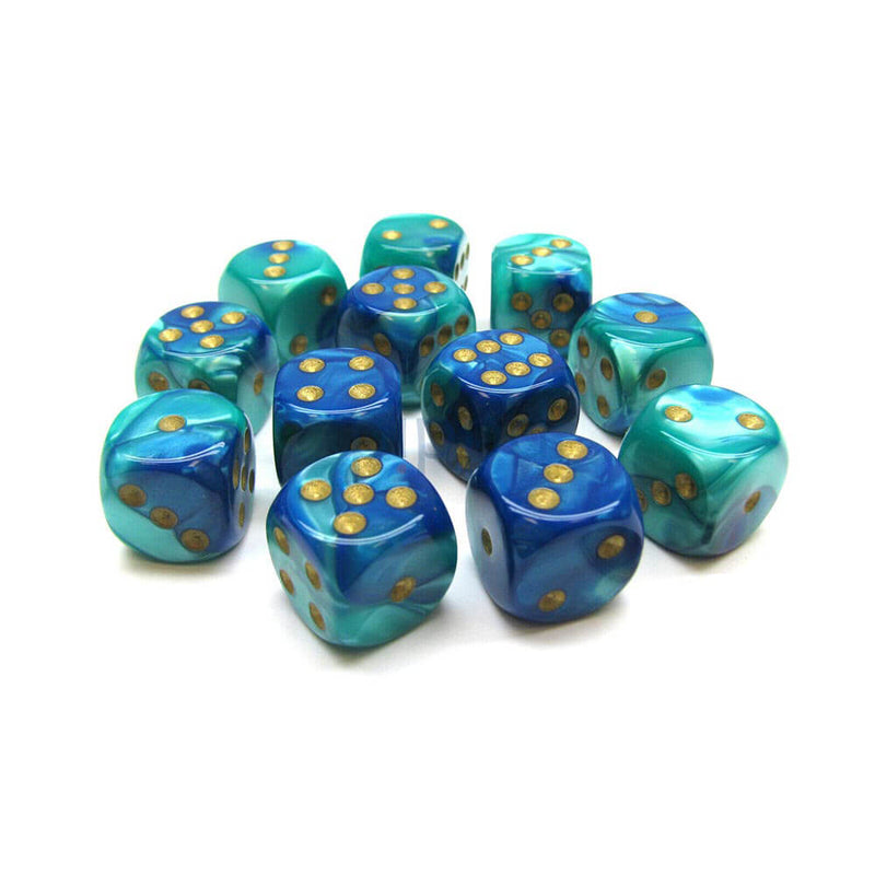 D6 Dice Gemini 16mm (12 Dice)