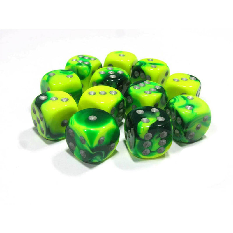 D6 Dice Gemini 16mm (12 Dice)