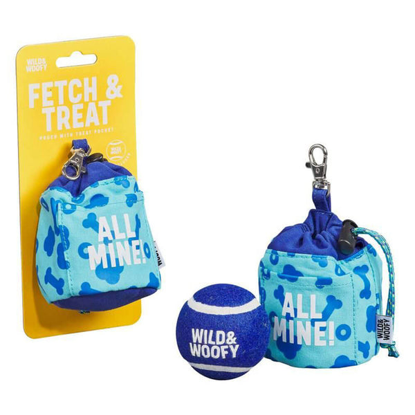 Wild & Woofy Fetch and Treat Pouch w/ Ball