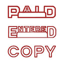 Shiny Pre-Inked Stamp (Red)