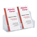 Deflecto Vertical Business Card Holder (2 Pockets)