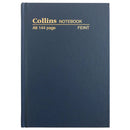 Collins Hard Cover Feint Ruled Notebook 144 Pages A6 (Blue)