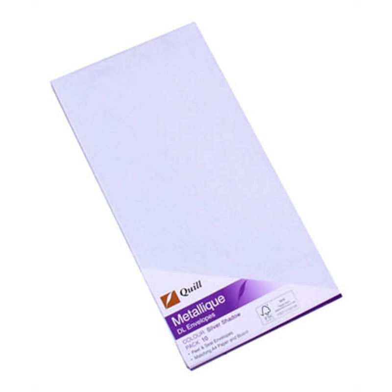 Quill Metallique Envelopes 10pk (DL)